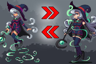 redesign, edit, fix, clean up your pixel art