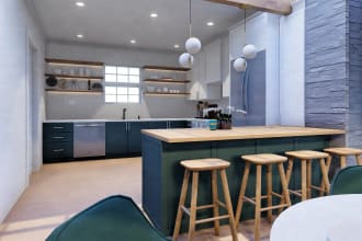 design interior sketchup 3d model and lumion renders