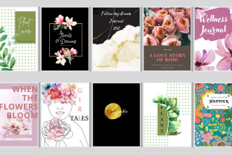 design amazon KDP interior pages and book cover  with canva