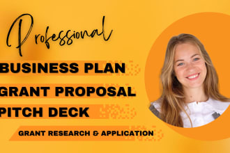 write a compelling grant proposal and business plan with financial projections