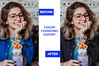 professionally change the color, and correct the color in adobe photoshop asap