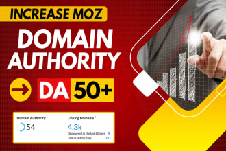 increase domain authority moz da 50 plus