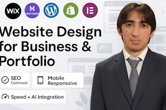 design a modern SEO optimized wordpress, shopify website