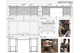 create furniture design and furniture detail drawings