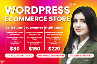 design wordpress woocommerce website, wordpress ecommerce website