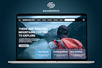 design a professional eye catching squarespace website