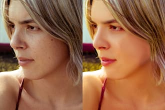 realistic photo retouching and enhancement