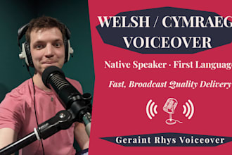 record a native welsh language voice over in cymraeg