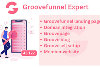 design sales funnel and landing page using groovefunnels and groovepages