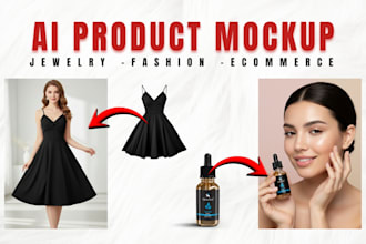 create realistic ai product mockups with fashion models for ecommerce