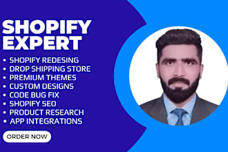 build shopify store or dropshipping ecommerce store