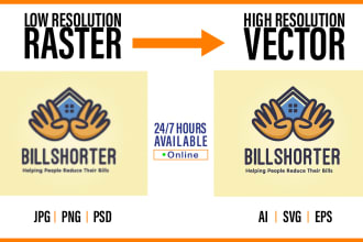 convert logo to vector, vector tracing, vectorize image and recreate