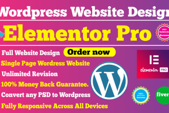 build a responsive wordpress site with elementor pro