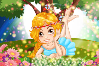 illustrate children story book illustrations and covers