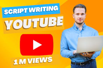 do research and write engaging script for youtube  videos