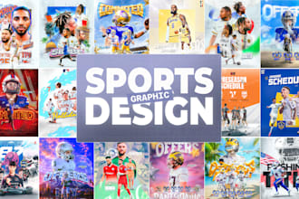 create professional sports graphic design, matchday, commitment edits