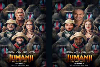 realistic editing swap head or face in photoshop