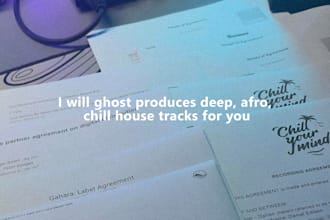 ghost produces deep, afro, chill house tracks for you