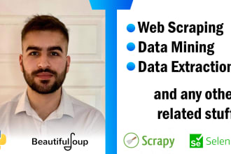 do web scraping, data mining and data extraction