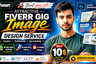 design attractive fiverr gig image, gig thumbnail, gig cover image