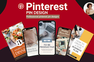 design professional  pinterest pin for you