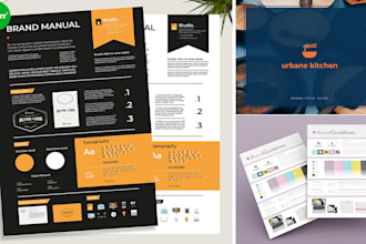 design logo with brand identity or brand style guides
