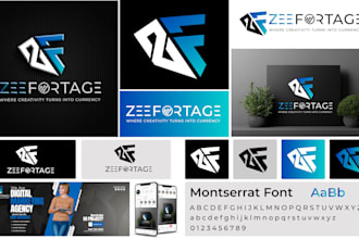 design logo with brand identity or brand style guides