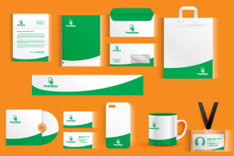 design appealing business card, letterhead and stationary items
