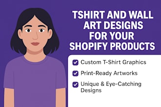 create tshirt, canvas wall art designs for shopify using ai
