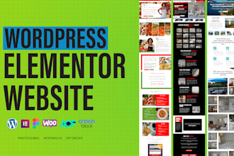 design a wordpress website using elementor pro