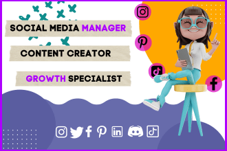 be your dedicated social media manager and content creator