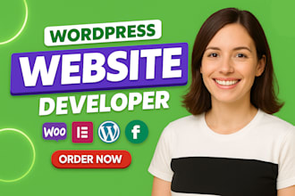 do modern website full stack wordpress developer,woocommerce,elementor design