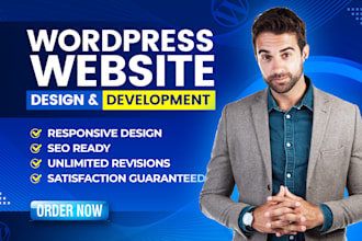 create modern responsive wordpress website for your business