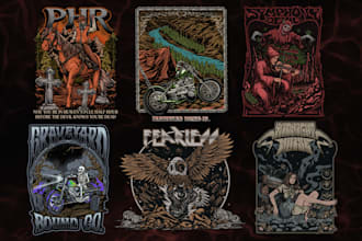 make hand drawn custom illustrations for your company