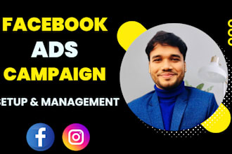 be your facebook ads manager run fb ads campaign advertise instagram ads