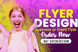 design professional flyers for business or event