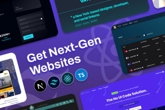 develop ai next js react typescript mvp websites