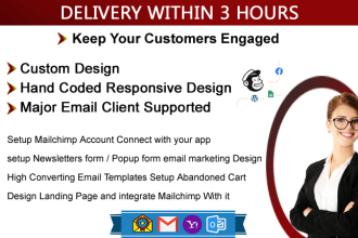 design a responsive newsletter template or email signature
