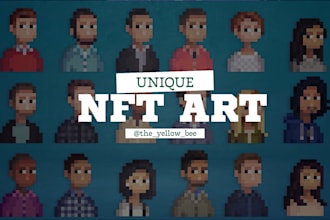 make unique pixel art base and traits for nft collection