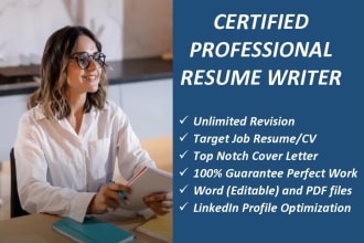 wtite professional resume writing, design,cover letter