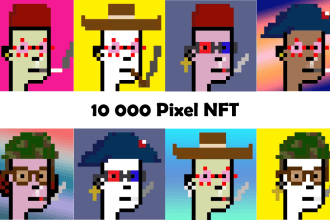 create unique nft  collection in pixel art of 2k, 5k, 10k