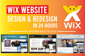 design or redesign wix website and wix editor x website