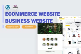 create ecommerce website using woocommerce and wordpress website design