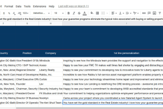 write personalized email first lines