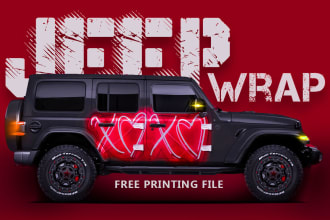 design jeep wraps, vehicle wrap, custom 4x4 jeep wraps, boat wrap design