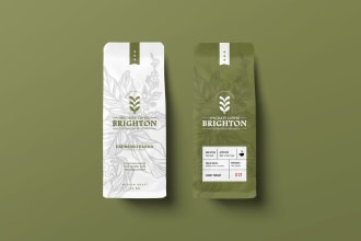 tea and coffee packaging and label design