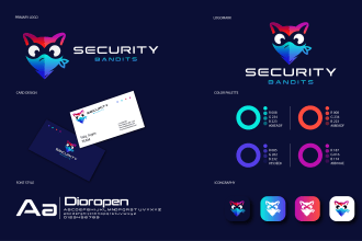 do modern tech startup software crypto and app logo design