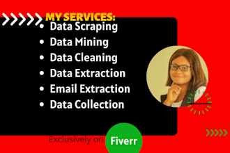 do deep internet research, web scraping and data collection