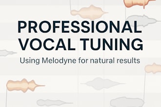 manually tune or pitch correct vocals with melodyne