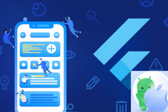 develop android and ios mobile app development using flutter